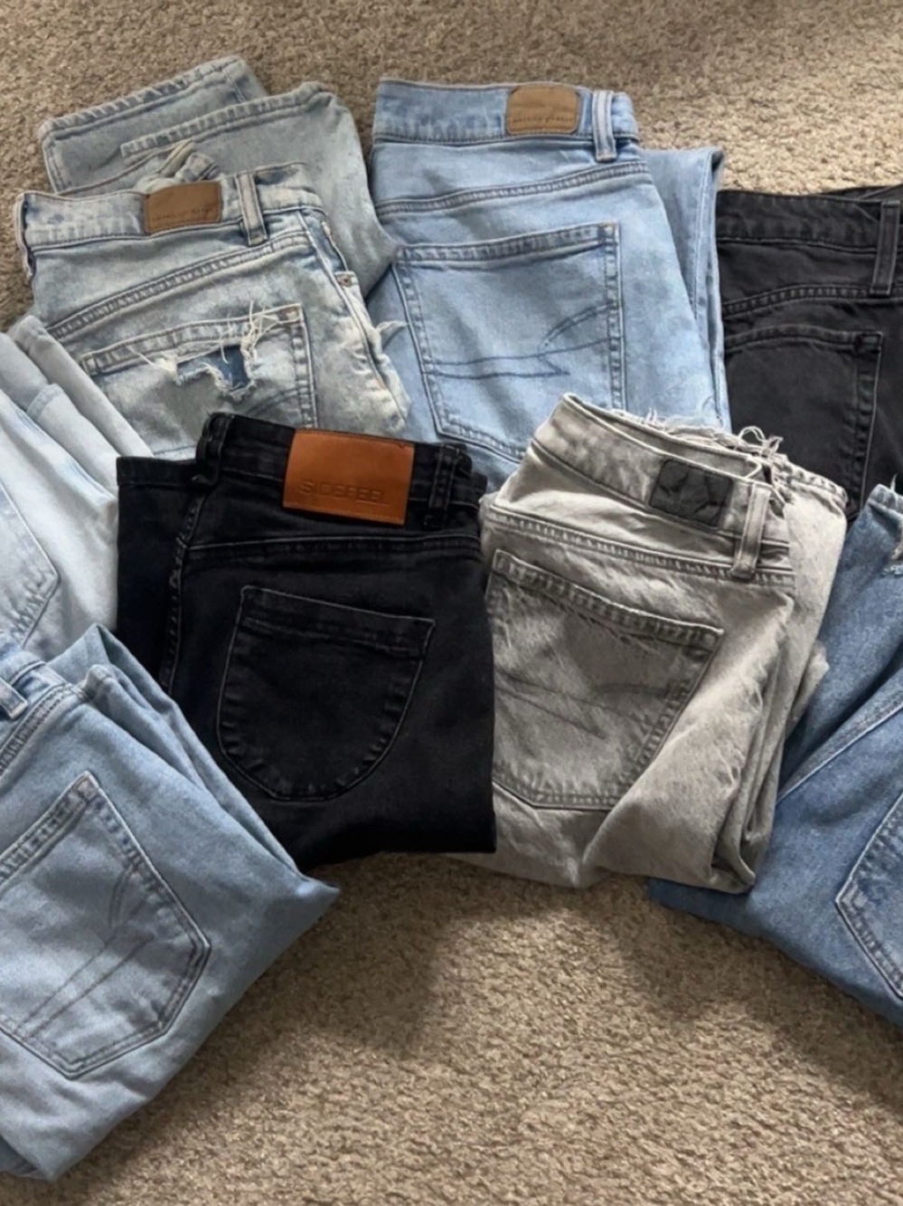 Women's Classic Black & Light Wash Jeans - Versatile Everyday Denim-Amer Eagle